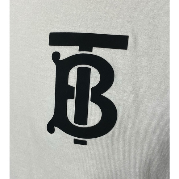 Burberry TB Monogram T-Shirt – White Cotton - Picture 5 of 7